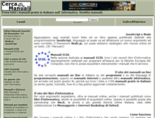 Tablet Screenshot of cerca-manuali.it
